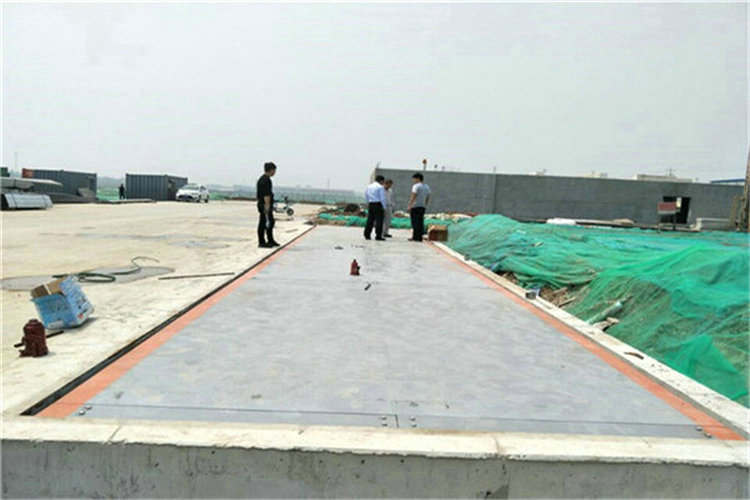 長沙縣3x12米120噸混凝土車稱重用電子地磅尺寸